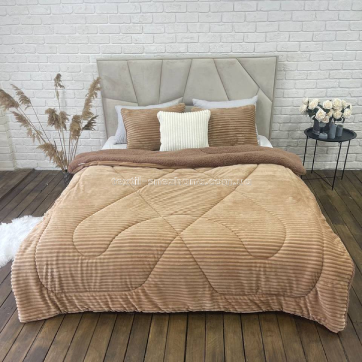 Ковдра Шарпей 200x220 см. Капучіно