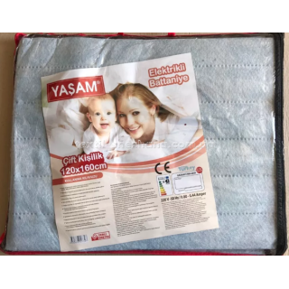 Електропростирадло Yasam Ніжно блакитне