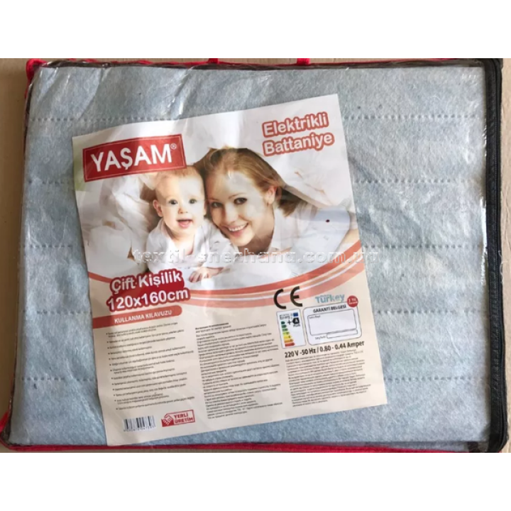 Електропростирадло Yasam Ніжно блакитне