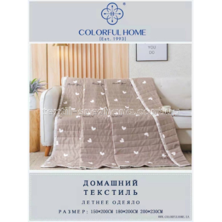 Ковдра літня стьобана Коричневе