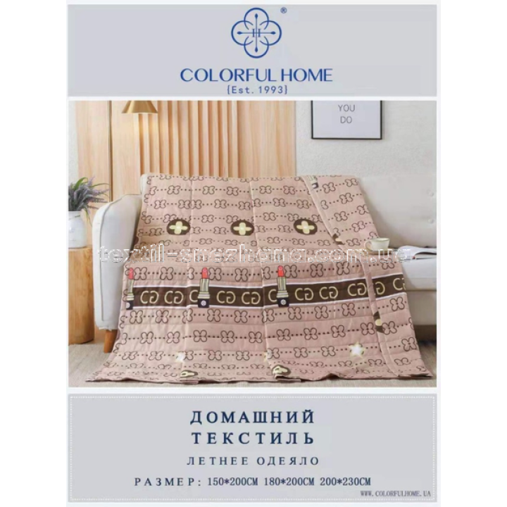 Ковдра літня стьобана Шоколадне