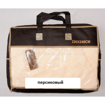 Плед Травка 220х240 Персиковий