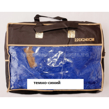 Плед Травка 220х240 Темно синій