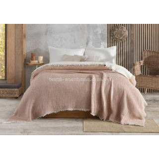 Покривало Муслін Soft muslin blanket Бежеве