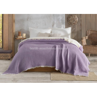 Покривало Муслін Soft muslin blanket Фіолетове
