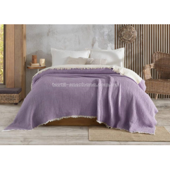 Покривало Муслін Soft muslin blanket Фіолетове