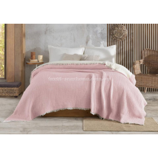 Покривало Муслін Soft muslin blanket Ніжно-рожеве