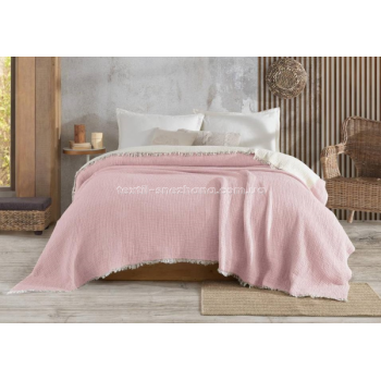 Покривало Муслін Soft muslin blanket Ніжно-рожеве