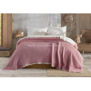 Покривало Муслін Soft muslin blanket Рожеве