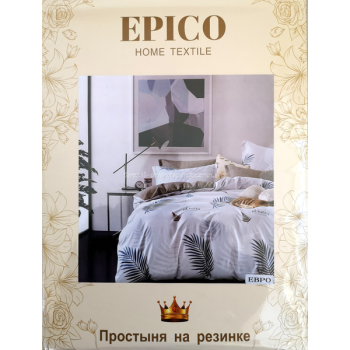 Постільна білизна Двоспальне Фланель Epico папороть