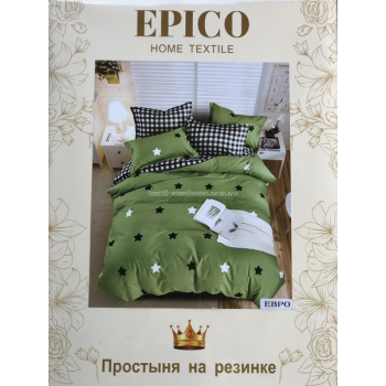 Постільна білизна Двоспальне Фланель Epico Зелена ніч