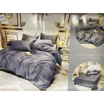 Постільна білизна Евро Crown Tencel в коробці Сіра