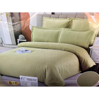 Постільна білизна Евро Сатин Страйп East Comfort Оливкова
