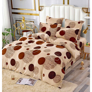Постільна білизна Євро Велюр із 4 наволочками Гармонія