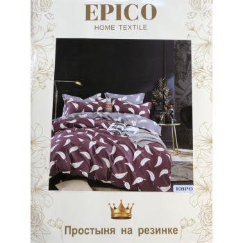 Постільна білизна Євро Фланель Epico Ліст