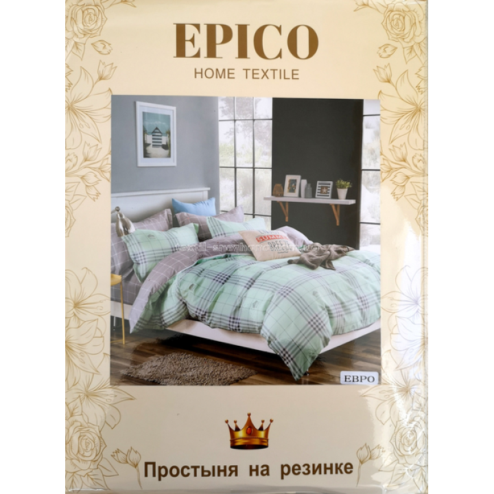 Постільна білизна полуторка Фланель Epico Клітинка