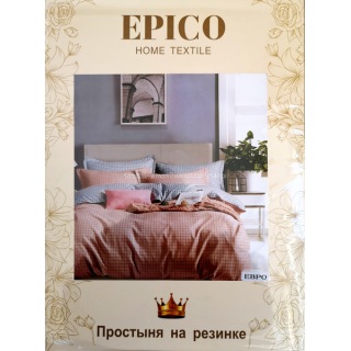 Постільна білизна полуторка Фланель Epico Розова клітинка