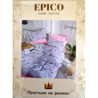 Постільна білизна полуторка Фланель Epico Серця