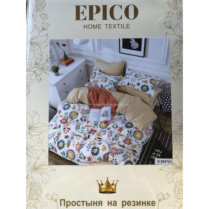 Постільна білизна полуторка Фланель Epico Яскраві квіточки