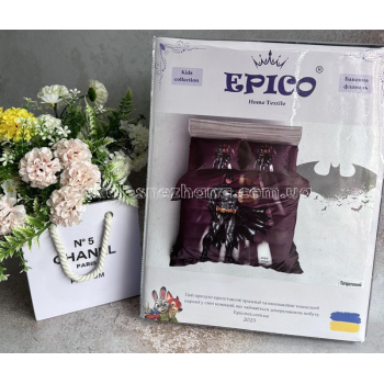 Постільна білизна Дитяча Epico Бетмен коричнева