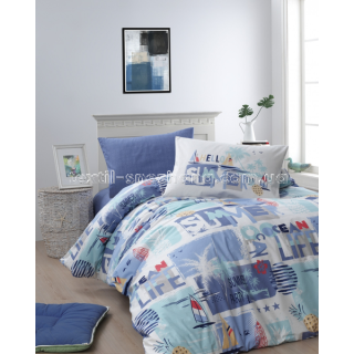 Постільна білизна Підліткове First Choice Ranforce - Summer Blue 