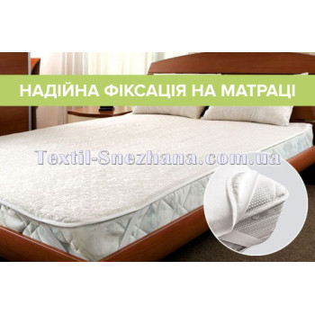 Наматрасник Водонепромокний 100% Бавовна AquaStop з гумкою по 4 кутах Білий