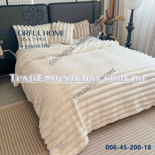 Плед-покривало «Шиншилла» Молочний
